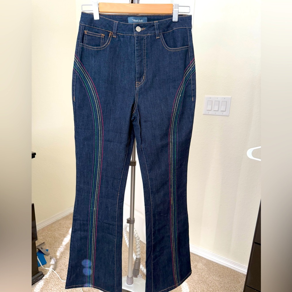 ModCloth Rainbow Jeans